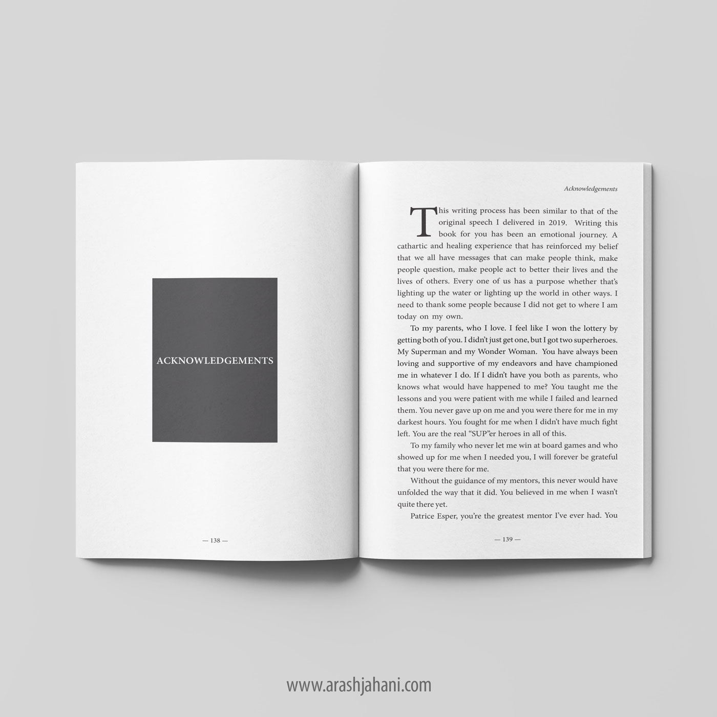 Book layout