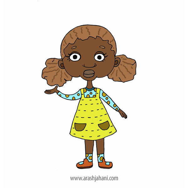 African child illustration